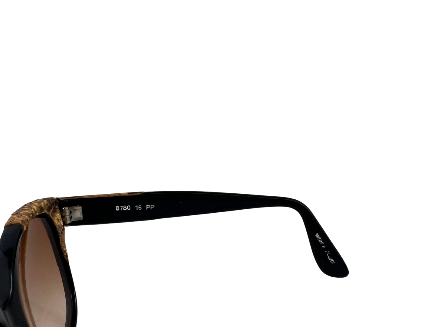 Emmanuelle Khanh - Lunettes de soleil Vintage en Pyhton - Modèle 8780 16 PP