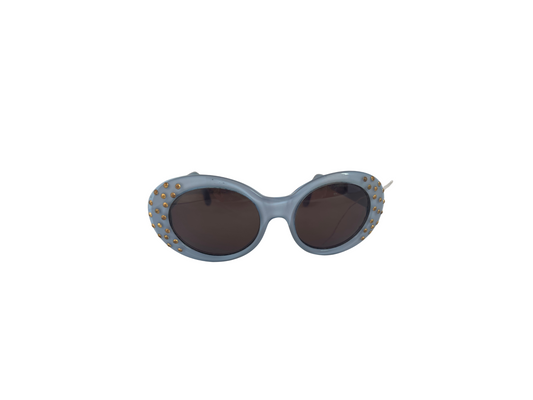Emmanuelle Khanh - Lunettes de soleil Vintage bleue clair - Modèle 6000 555 220
