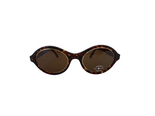 Lunettes de soleil Parisline - Vintage - Marron écailles - made in France
