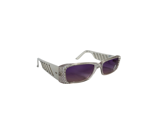 Lunettes de soleil Vintage chrome et transparentes - Sky Eyes JF REY - Modèle Sergio 1413