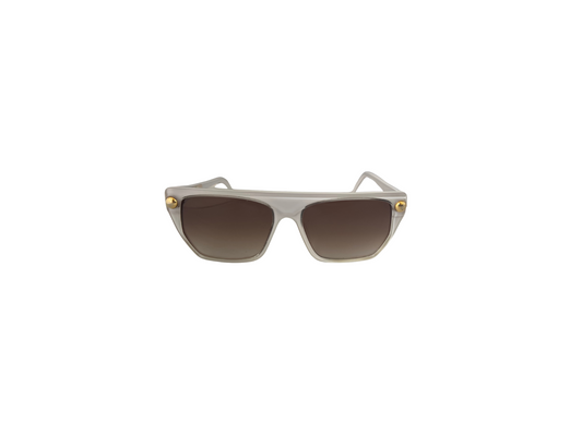 Emmanuelle Khanh - Lunettes de soleil Vintage blanches - Modèle 6060 GCL 77