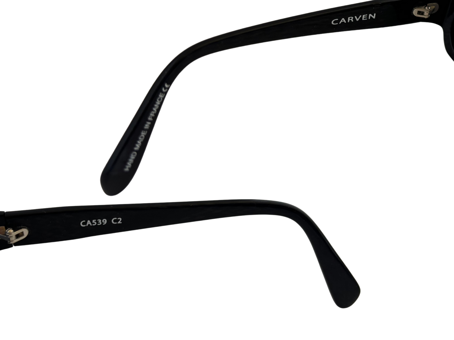 Carven - Lunettes de soleil Noires Vintage - Modèle CA359 C2 - Handmade in France
