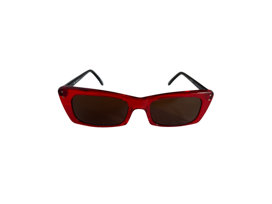 BOZ - Lunettes de soleil Vintage - Rouges et Noires - Made in France