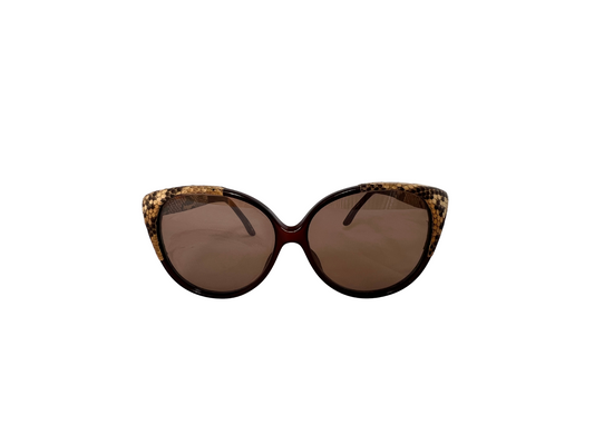 Emmanuelle Khanh - Lunettes de soleil Vintage Pyhton - Modèle 58/20 - Made in France