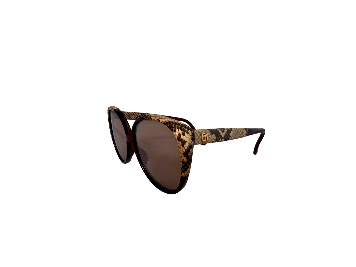 Emmanuelle Khanh - Lunettes de soleil Vintage Pyhton - Modèle 58/20 - Made in France