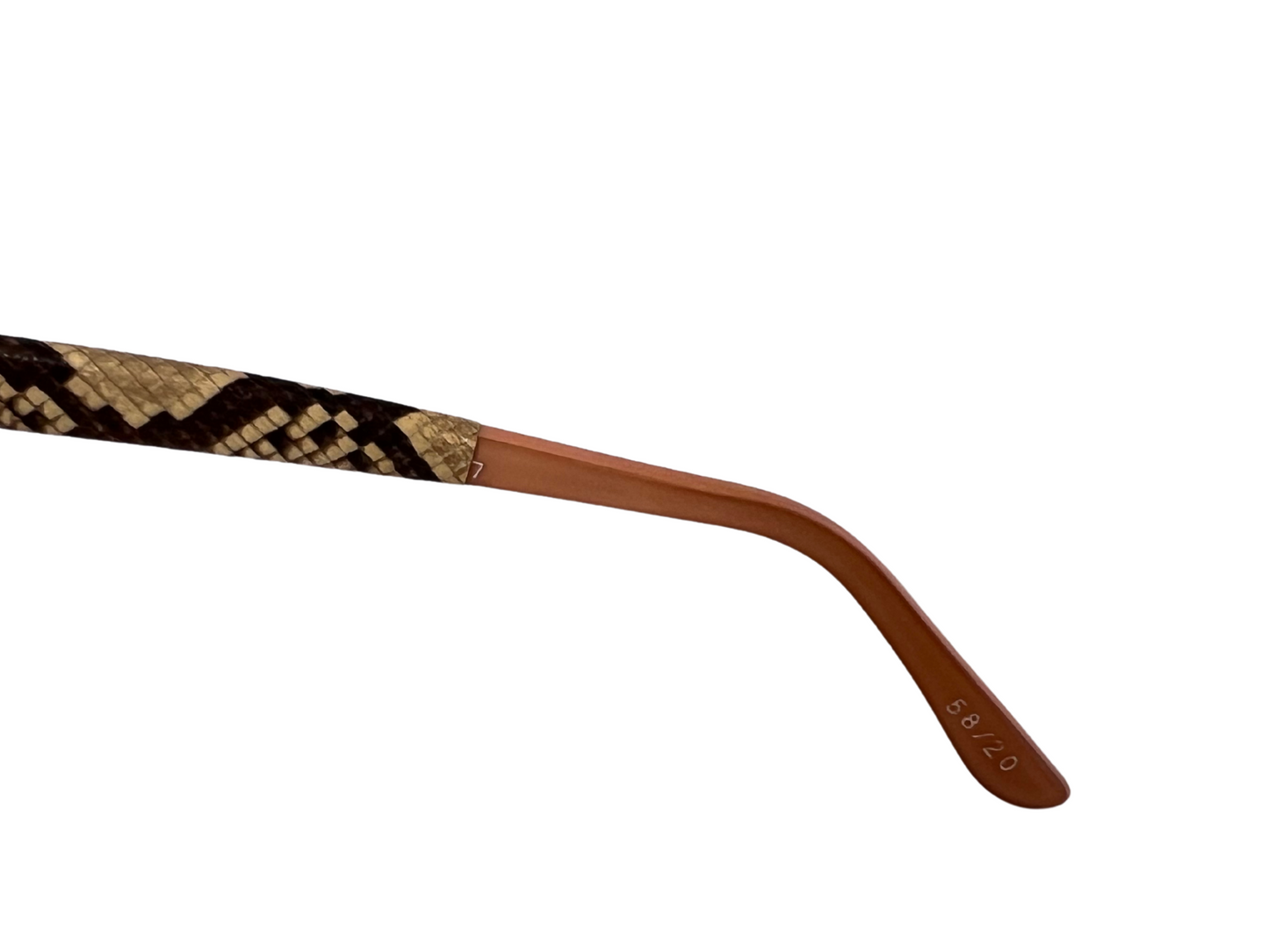 Emmanuelle Khanh - Lunettes de soleil Vintage Pyhton - Modèle 58/20 - Made in France