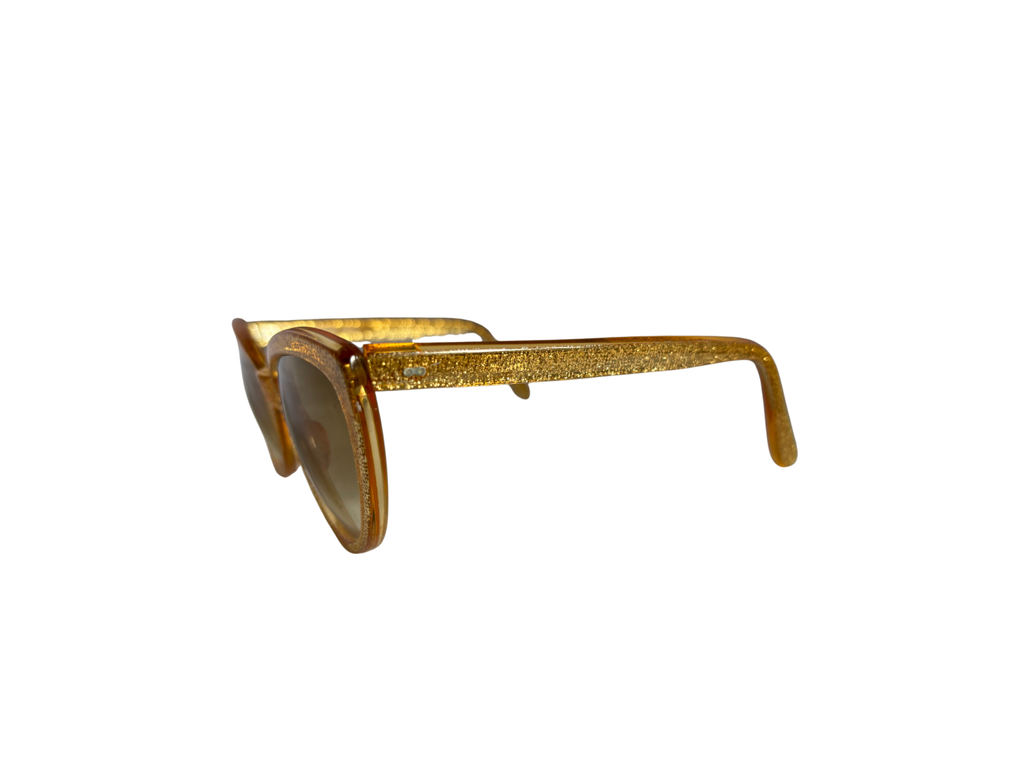 Jean Lafont - Lunettes de soleil Vintage dorées brillantes
