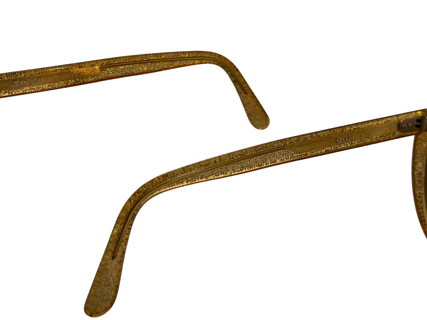 Jean Lafont - Lunettes de soleil Vintage dorées brillantes