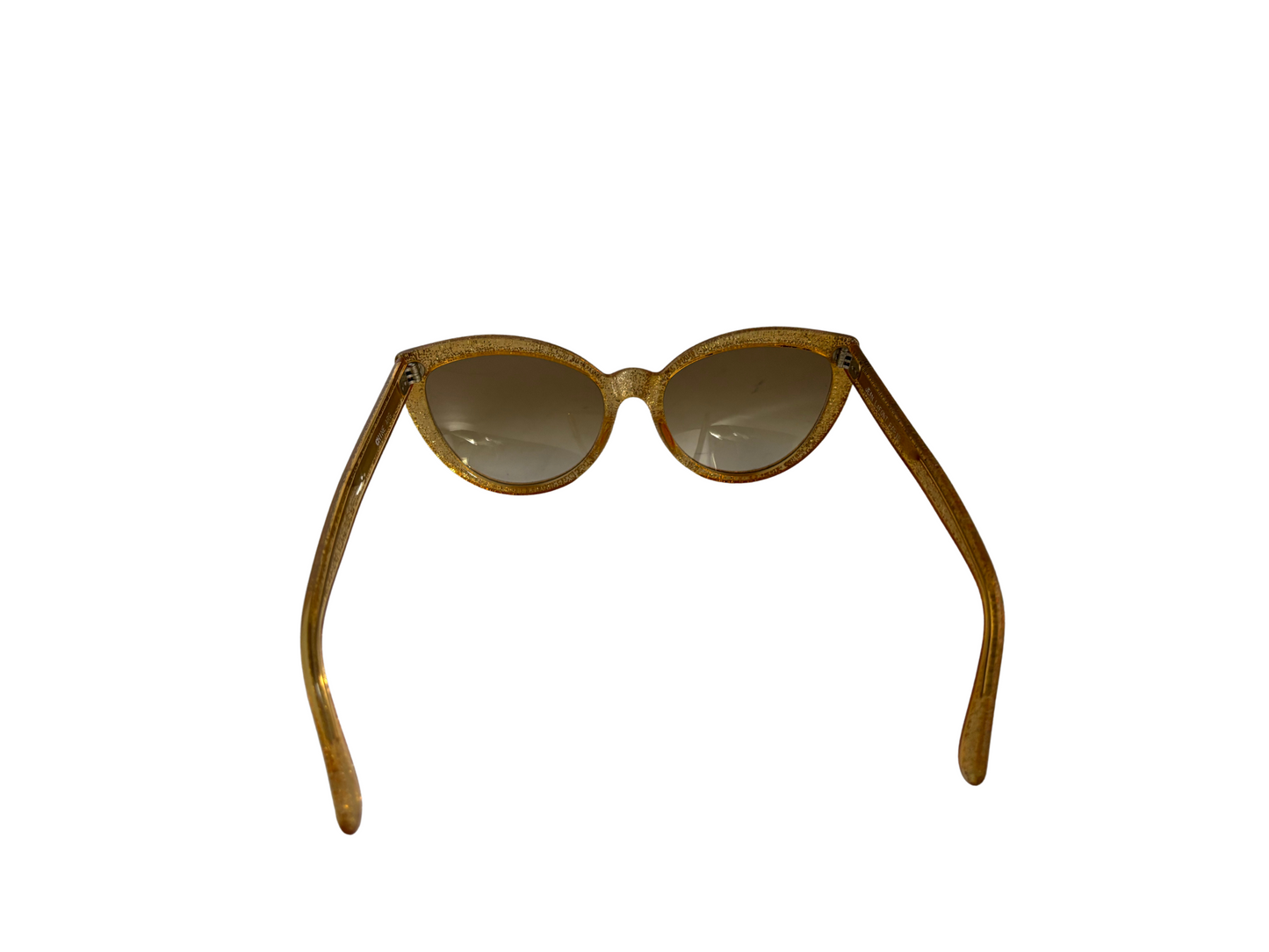Jean Lafont - Lunettes de soleil Vintage dorées brillantes