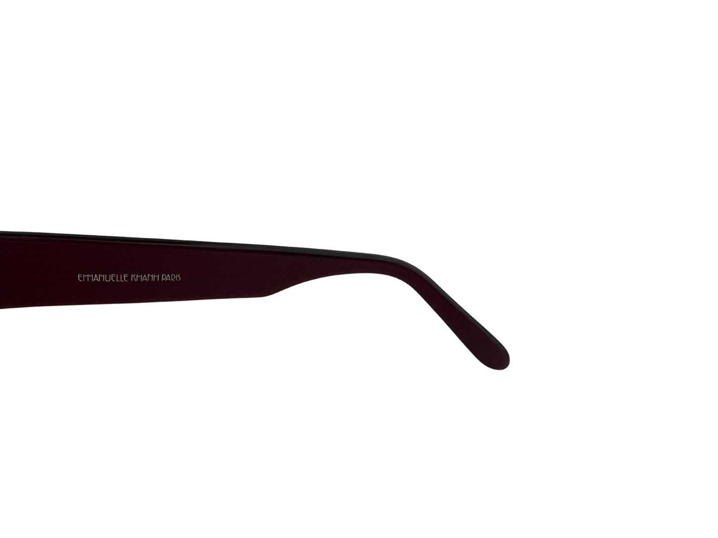 Emmanuelle Kahnh - Lunettes de soleil Vintage bordeaux brillant  - Modèle 1619