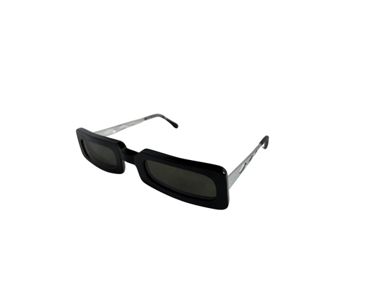 BOZ – Lunettes de soleil vintage "Cybernet" – Acétate noir – Fabriquées en France 🇫🇷 à la main