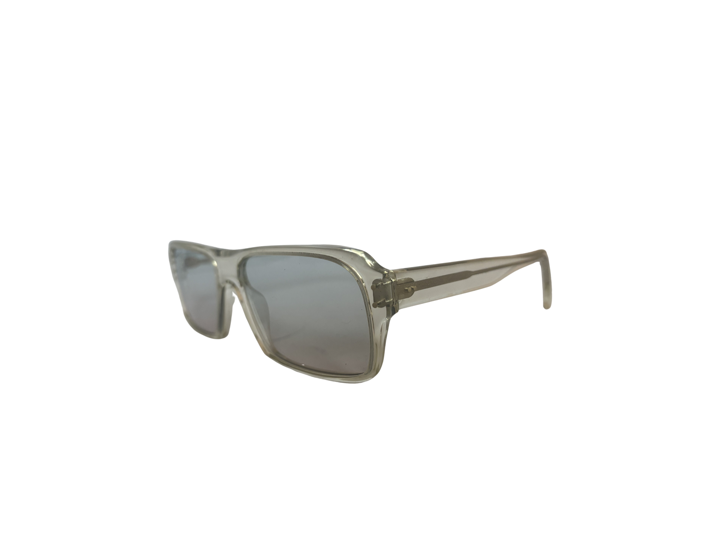 Inspira - Arthur - Lunettes de soleil vintage - oversize carré gris translucide - Made in France