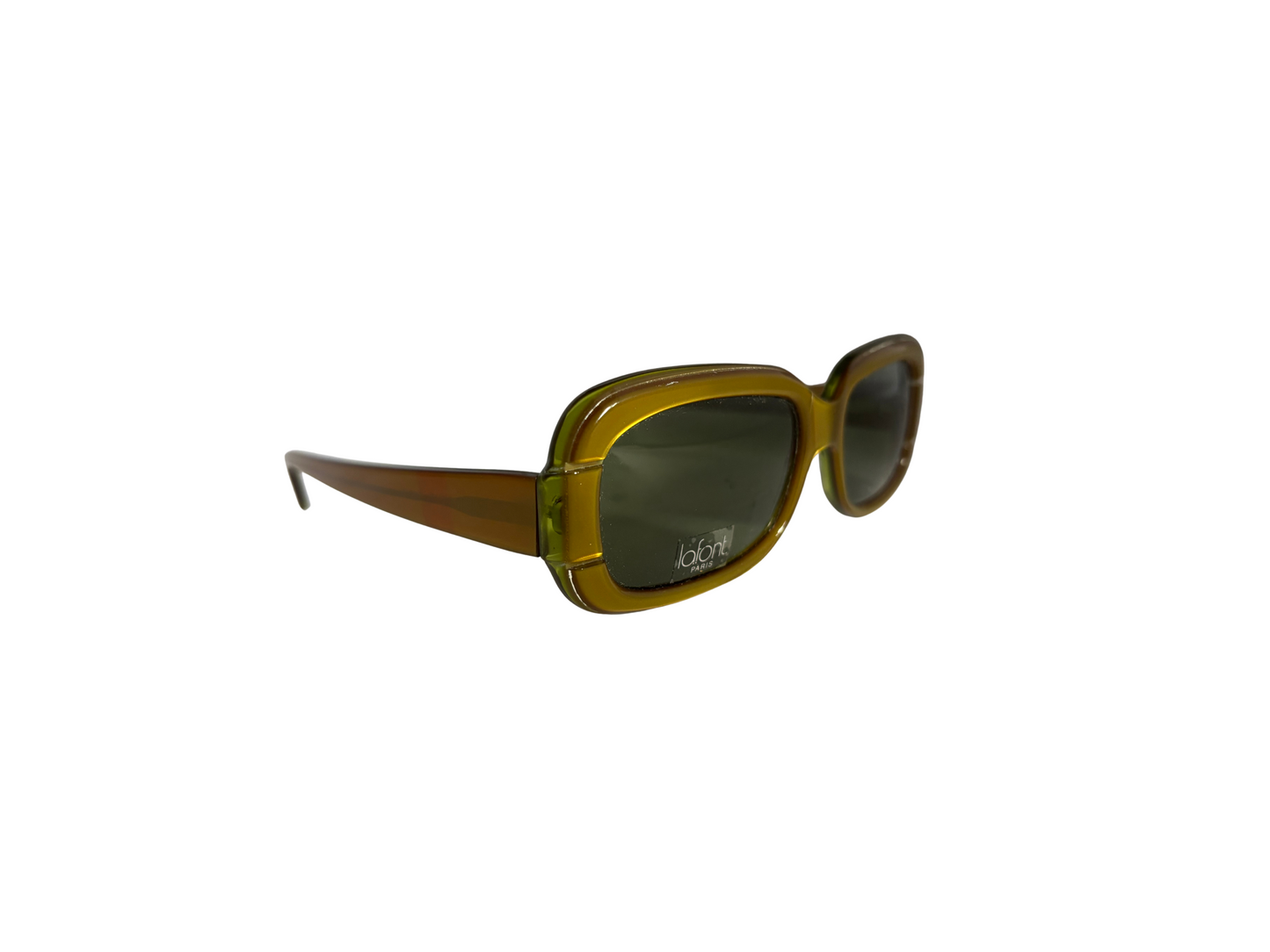 Jean Lafont - Lunettes de soleil Vintage Vert kaki doré - Modèle Style 509 - Made in France