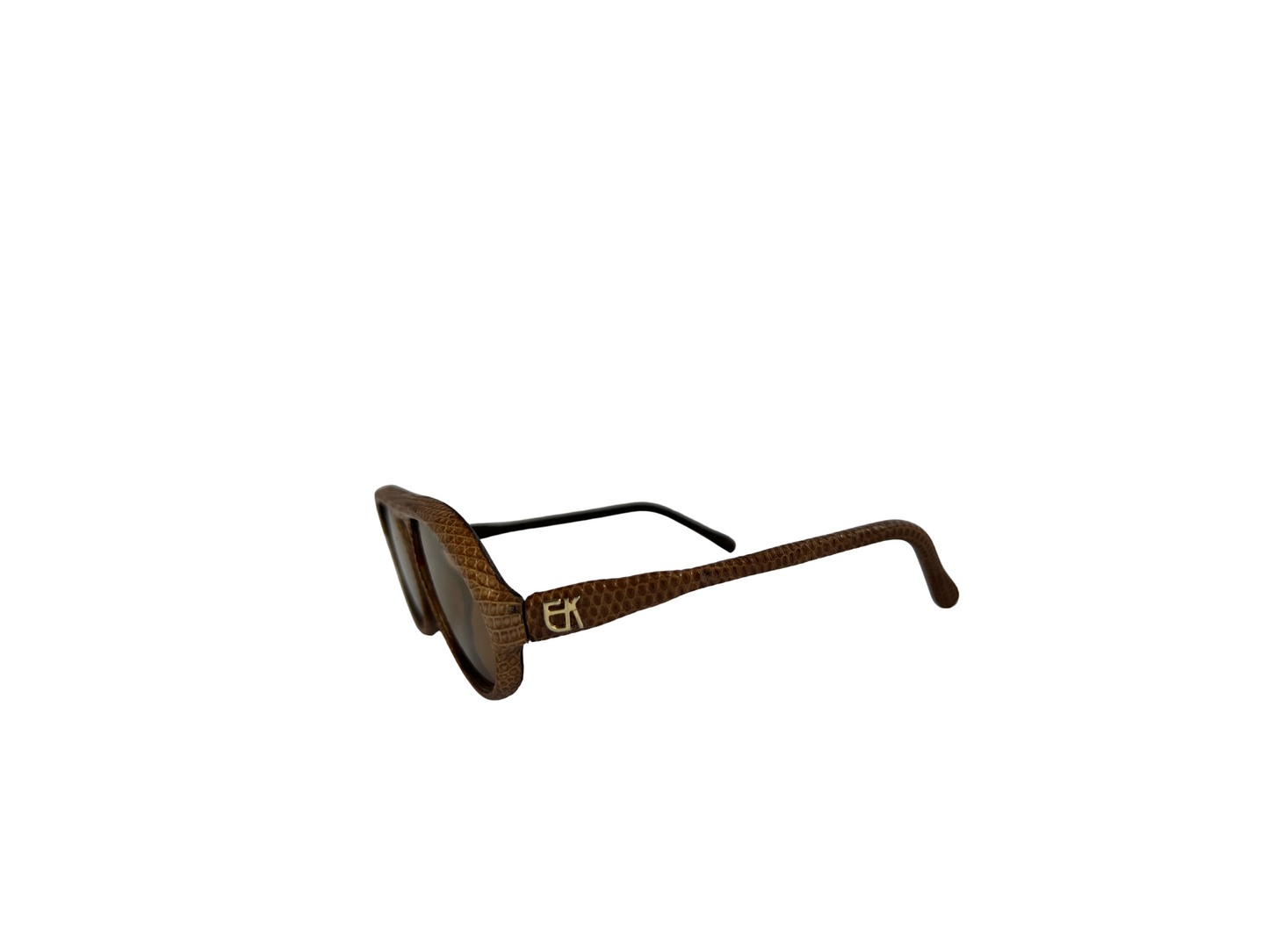 Emmanuelle Kahnh - Lunettes de soleil Vintage en Python - Beige - Ultra rares