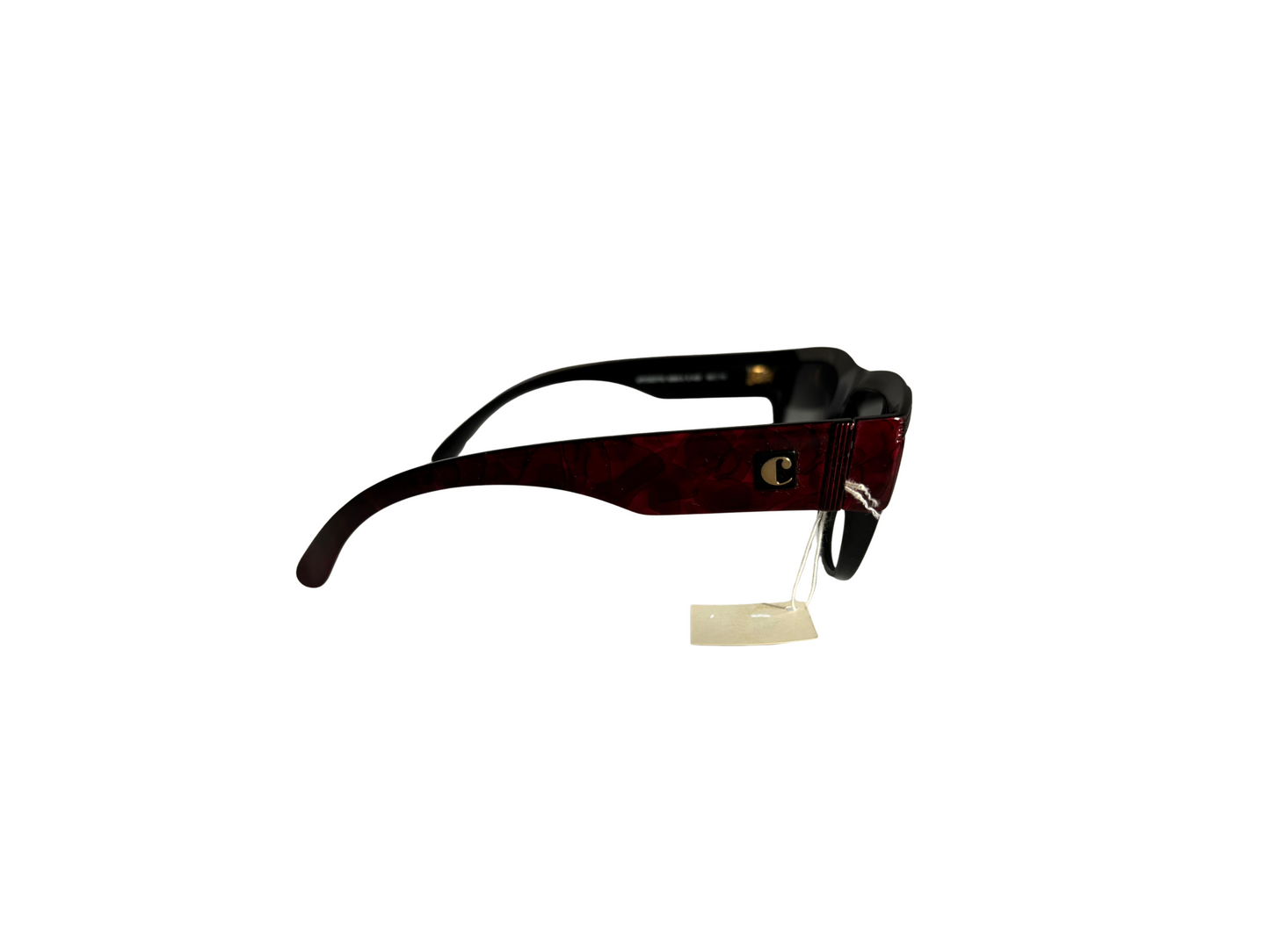 Carven - Lunettes de soleil Noires et bordeaux Vintage - Modèle MYOSOTIS  - Made in France