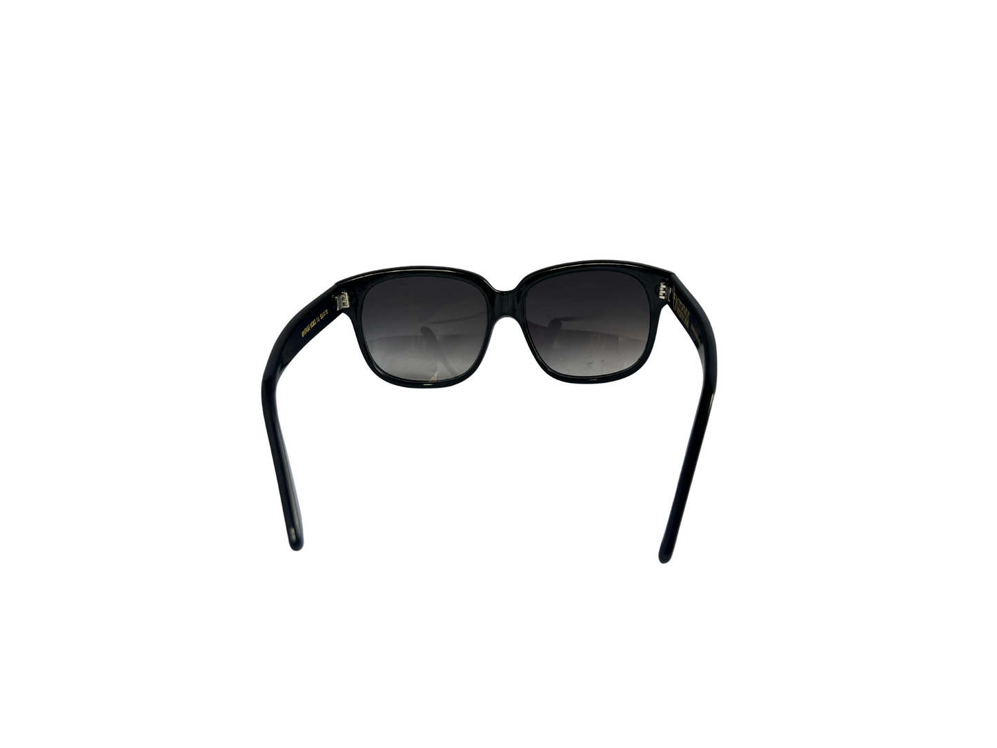 Emmanuelle Kahnh - Lunettes de soleil Vintage Noires - Acétate - Made in France - Vintage 8080 16