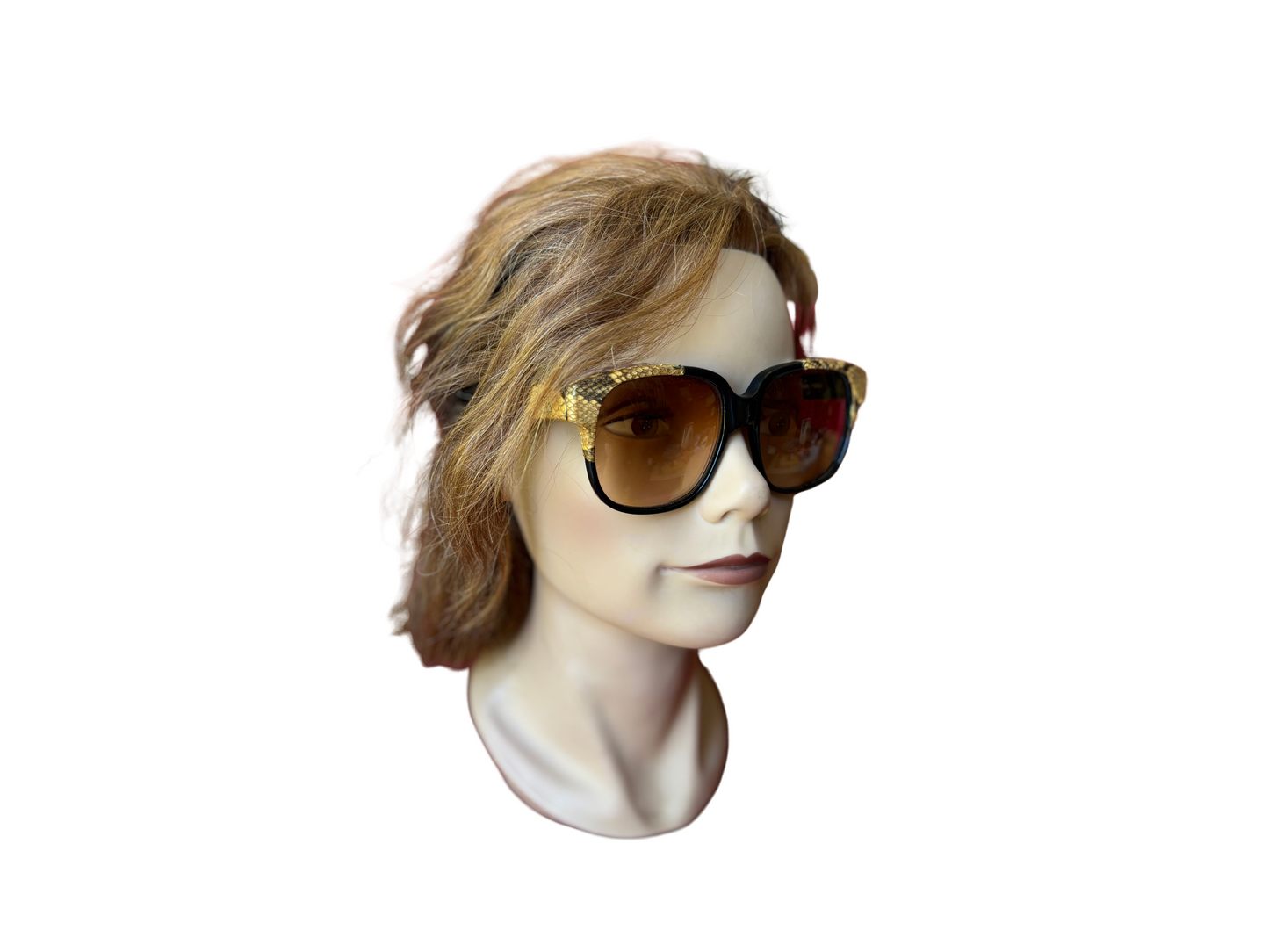 Emmanuelle Khanh - Lunettes de soleil Vintage en Pyhton - Modèle 8780 16 PP