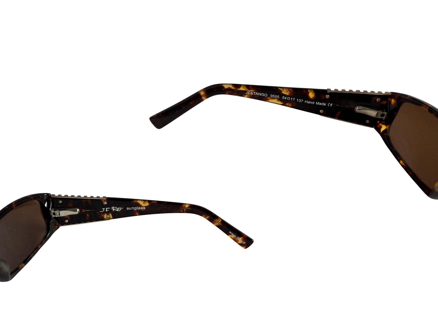 J.F. Rey Lunettes de soleil marron écailles - Vintage - Modèle JFSTANGO - Made in France