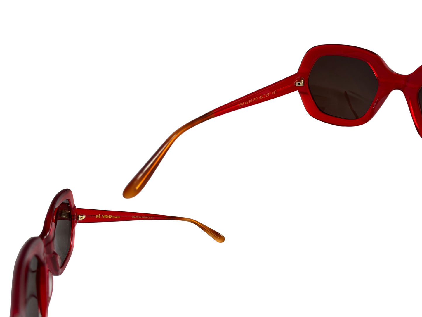 Et Vous - Lunettes de soleil vintage rouges - modèle EV4710RD