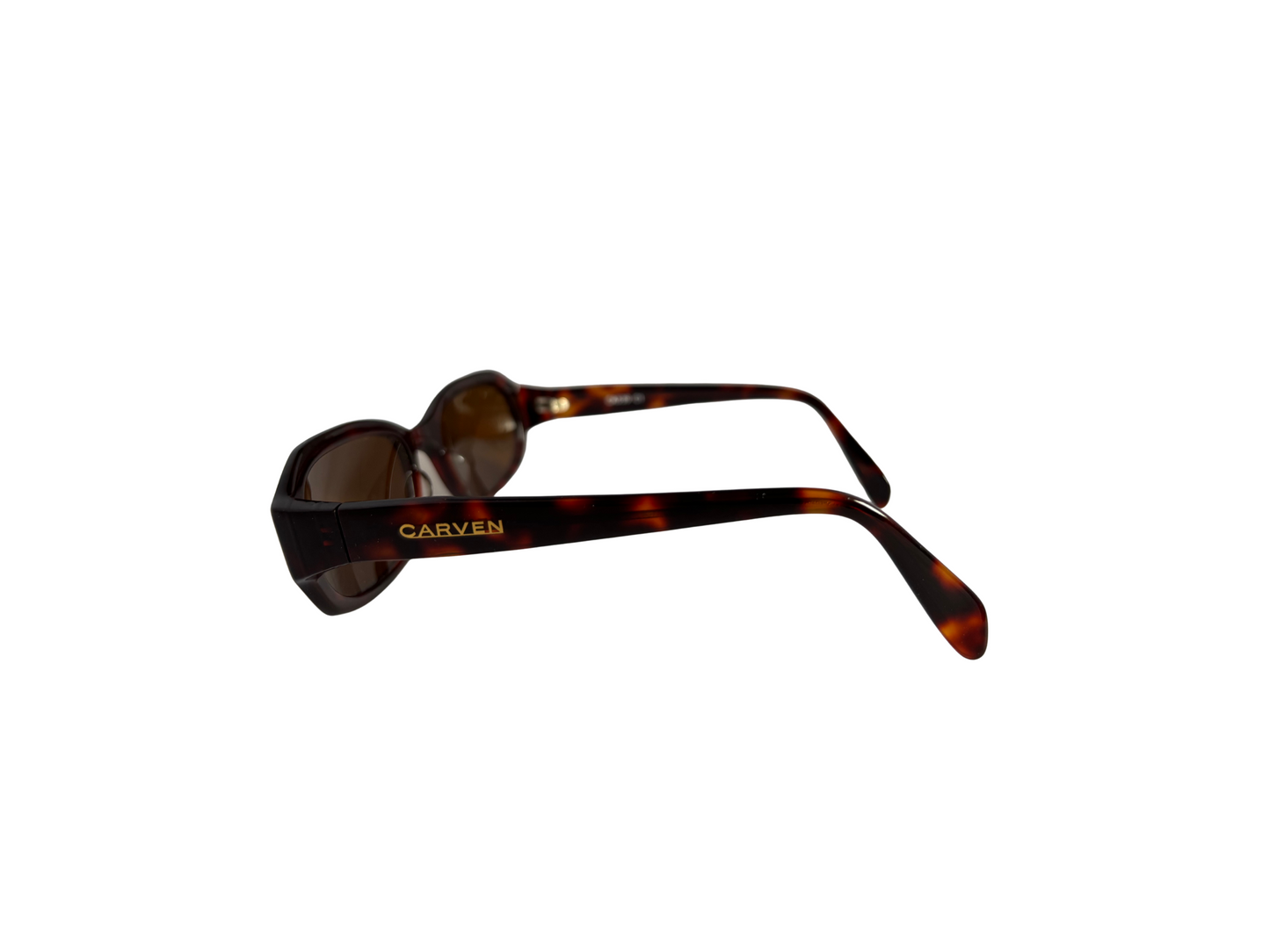 Carven - Lunettes de soleil Vintage Marrons - Fait main en France - Modèle CA539 couleur C1