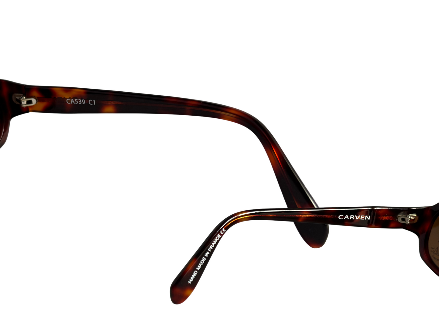 Carven - Lunettes de soleil Vintage Marrons - Fait main en France - Modèle CA539 couleur C1