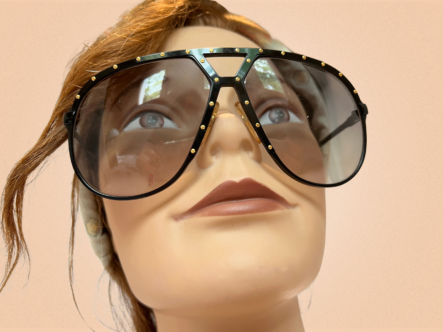 Alpina M1 – Lunettes de soleil vintage noires & dorées – Fabriquées en Allemagne de l’Ouest – Modèle emblématique des années 80