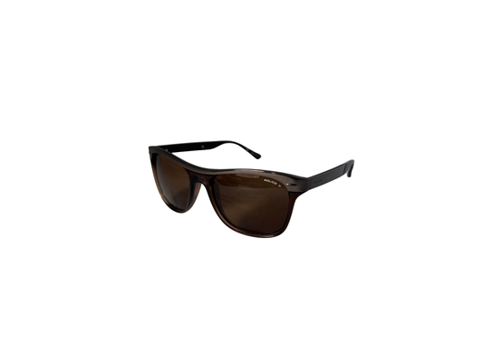 Police Warrior S1797 - Iced Brown Polarized Lenses - Made in Italy