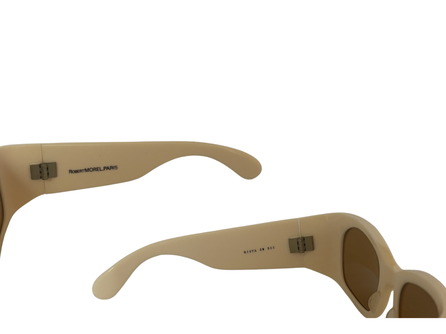Robert Morel Paris - Modèle RISTA - lunettes de soleil vintage - crème