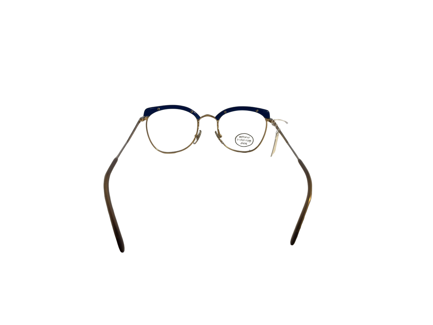 JEAN LAFONT Vintage Blue & Gold Eyeglasses – Model 6/7 516 – Made in France