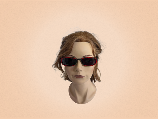 Alain Mikli - Lunettes de soleil rouge et noir Vintage - Modèle 3234 COL 01123 - Fait main en France