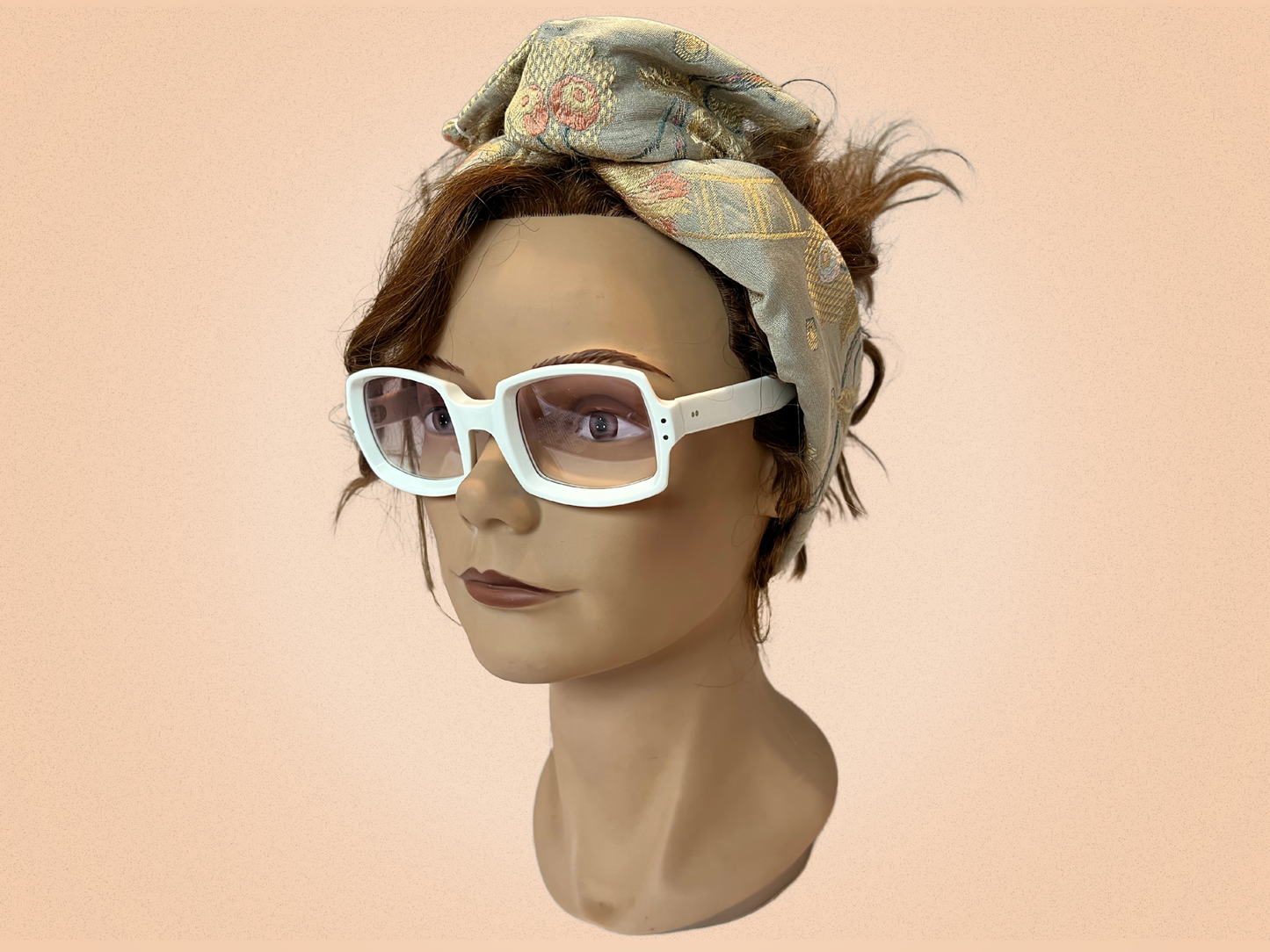 Pierre Marly Télésol – Lunettes solaires vintage iconiques – Acétate blanc nacré – Made in France