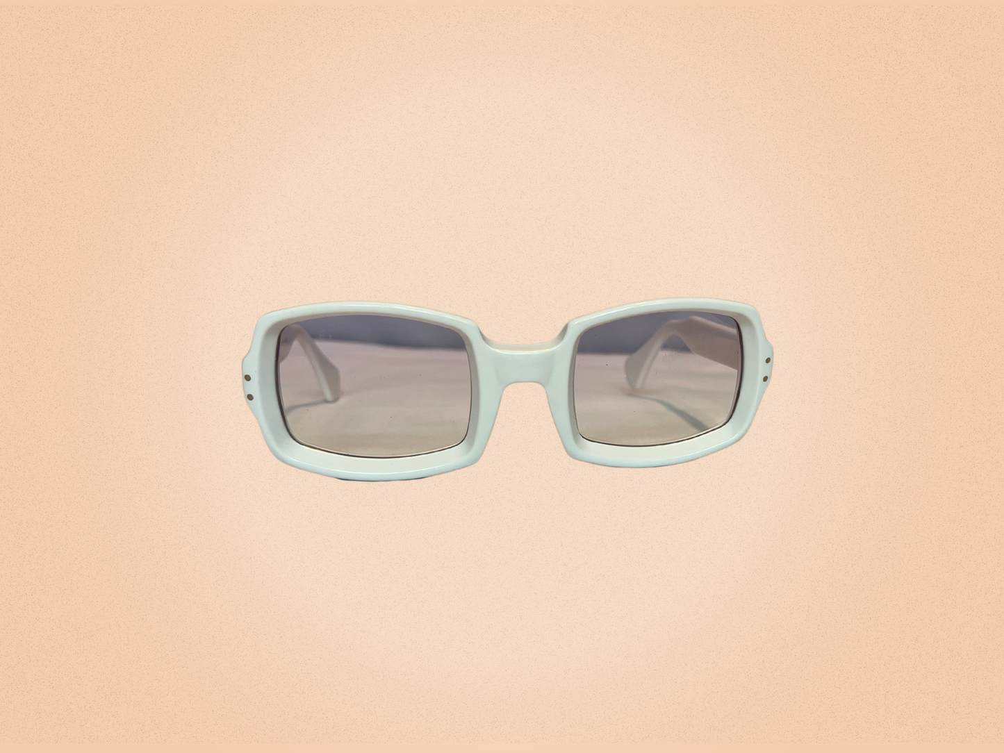 Pierre Marly Télésol – Lunettes solaires vintage iconiques – Acétate blanc nacré – Made in France