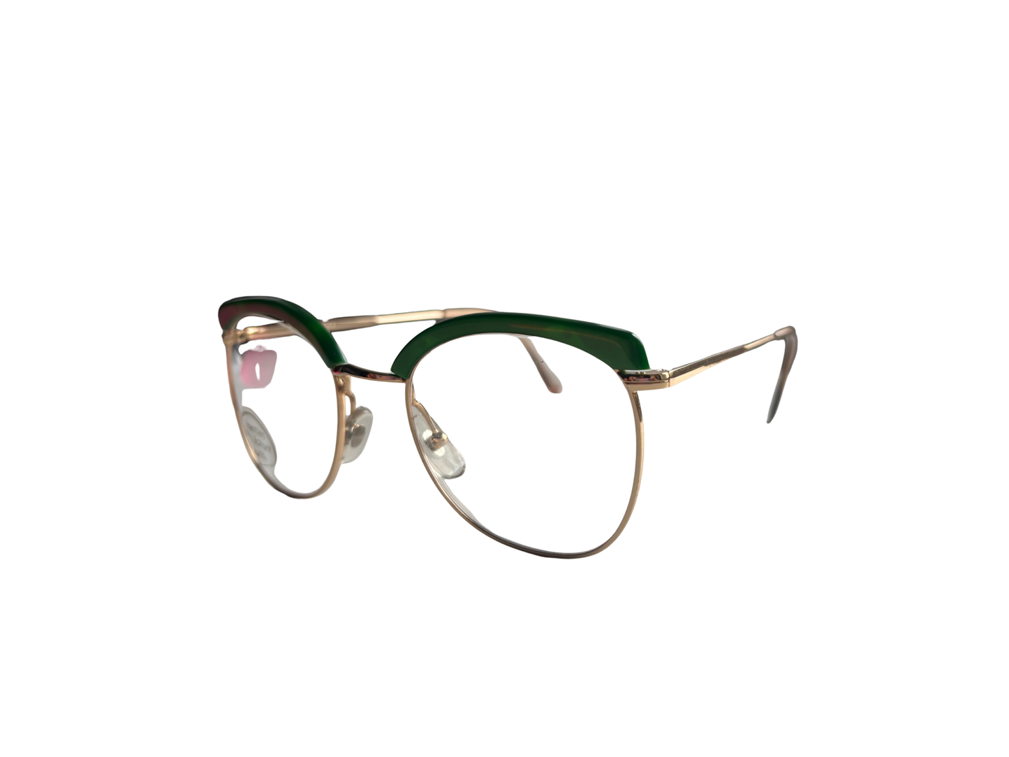 JEAN LAFONT Vintage green & gold eyeglasses – Model 6/7 516 – Made in France