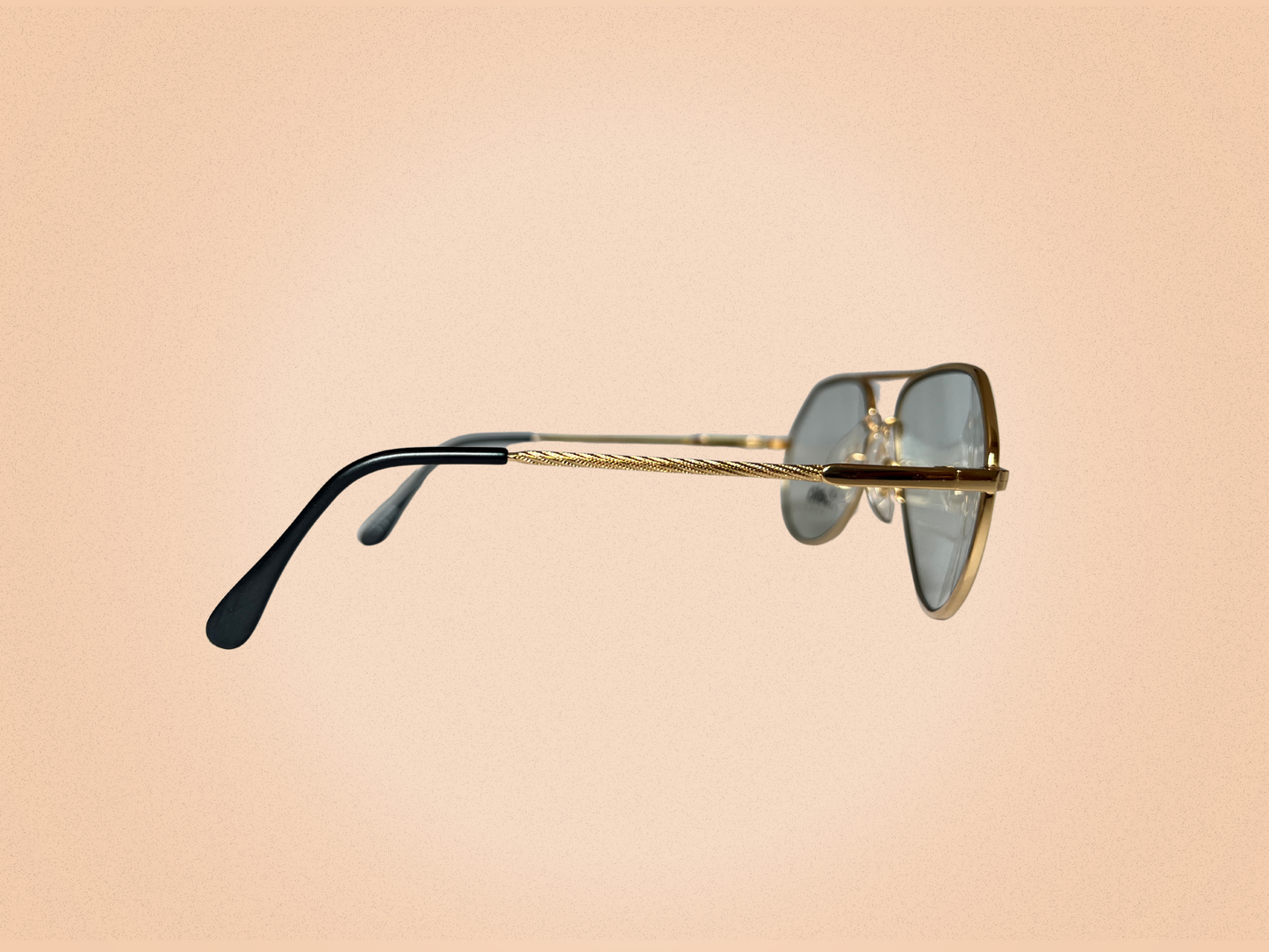 Lunettes Vintage Fidela Regent | Verres Photochromiques | Monture Aviator Dorée | Double Charnières | Style Rétro Années 1980