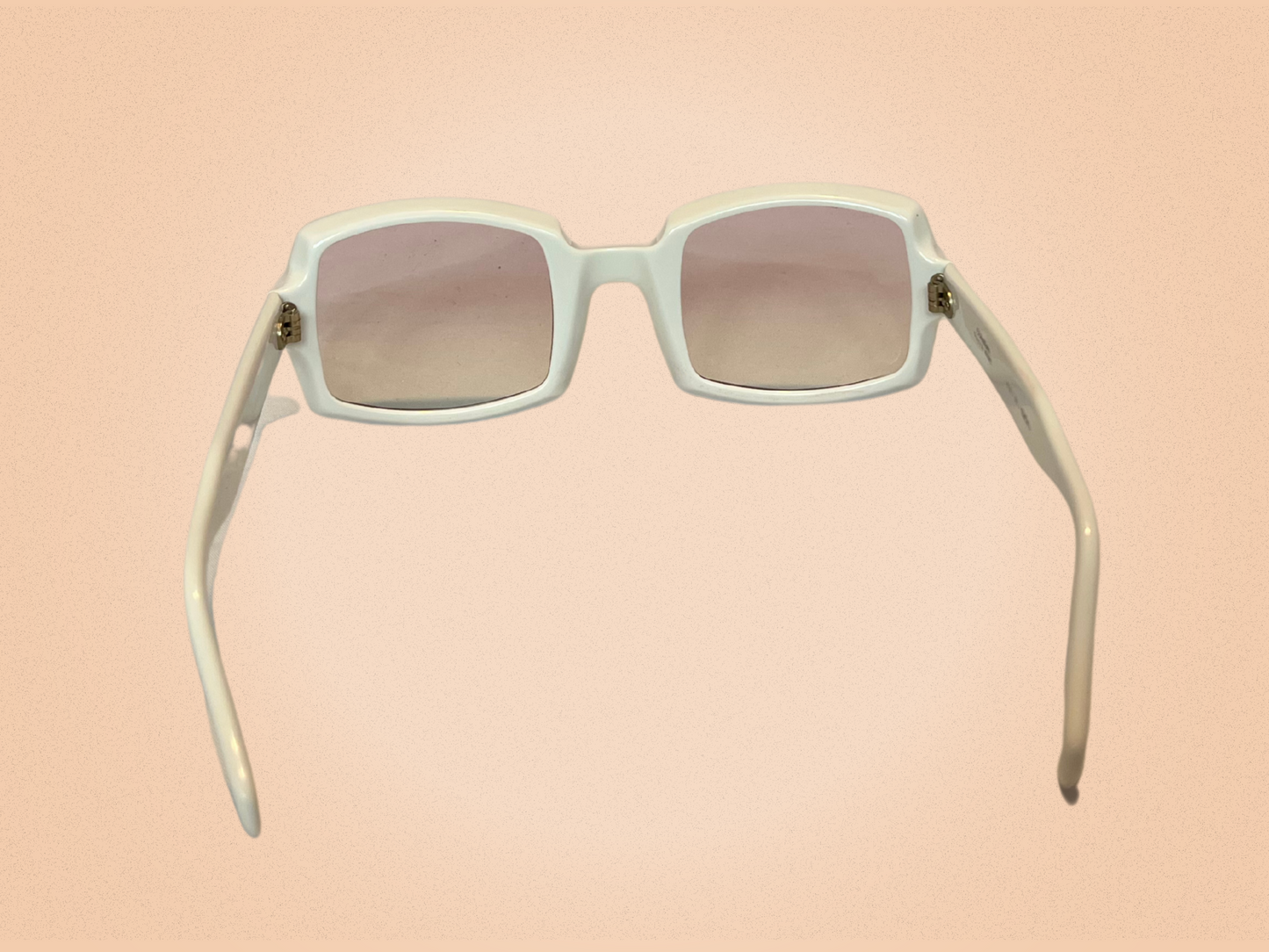Pierre Marly Télésol – Lunettes solaires vintage iconiques – Acétate blanc nacré – Made in France
