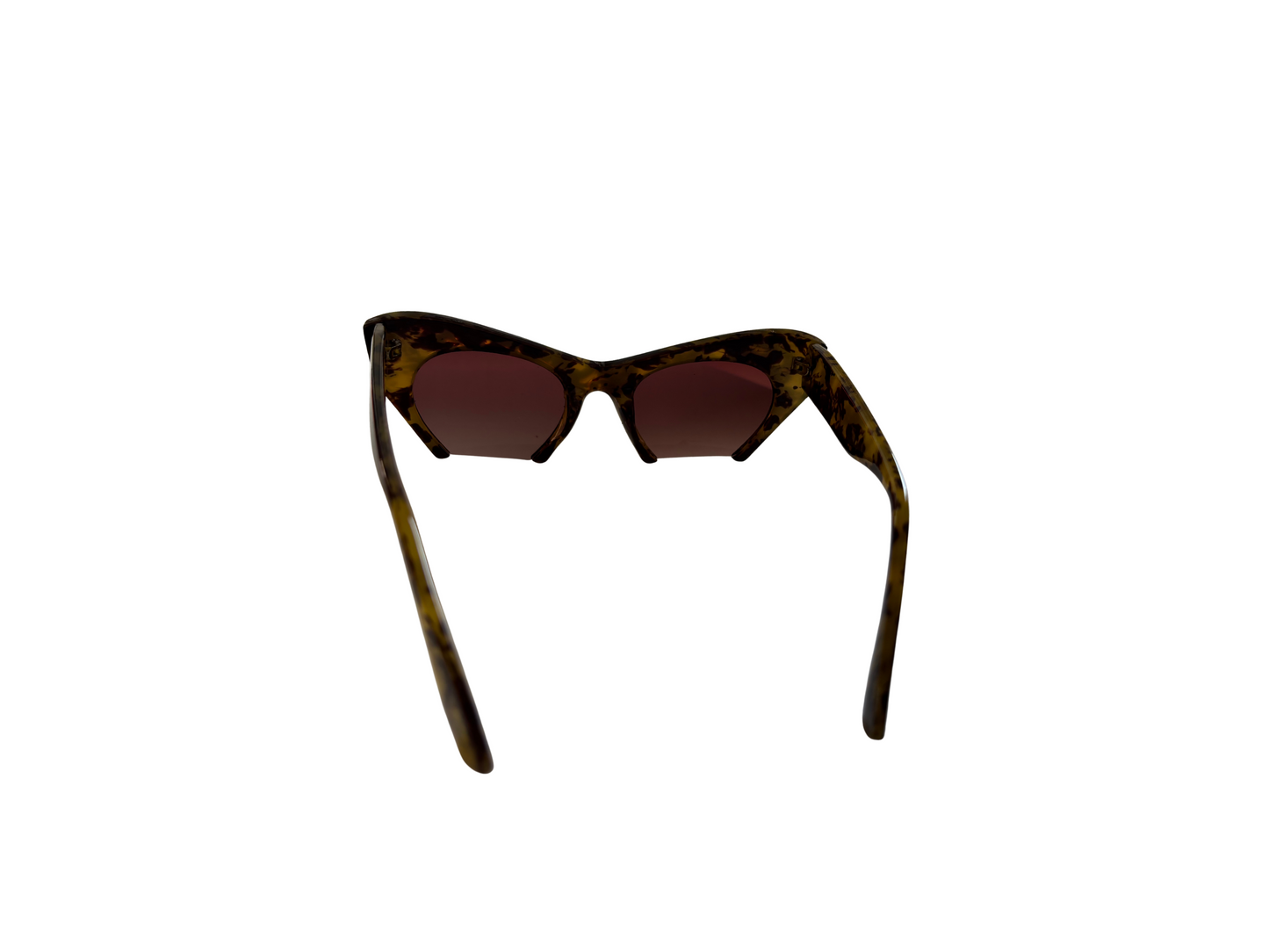 Lunettes de soleil Vintage sans marque - Effet Papillon - Stylée - Style Mikli