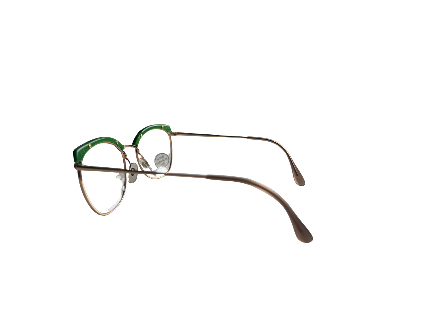 JEAN LAFONT Vintage green & gold eyeglasses – Model 6/7 516 – Made in France