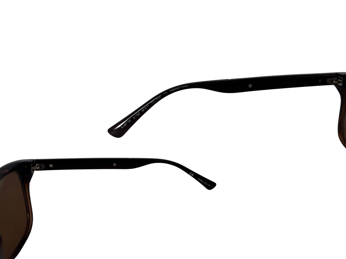 Police Warrior S1797 - Iced Brown Polarized Lenses - Made in Italy