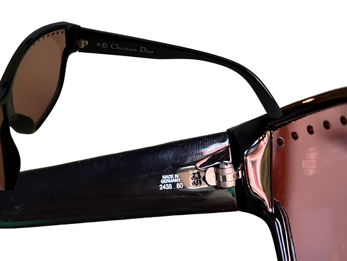 Christian Dior - Lunettes de soleil vintage - Modèle 2438 80 - Ornement Strass - Made in Germany
