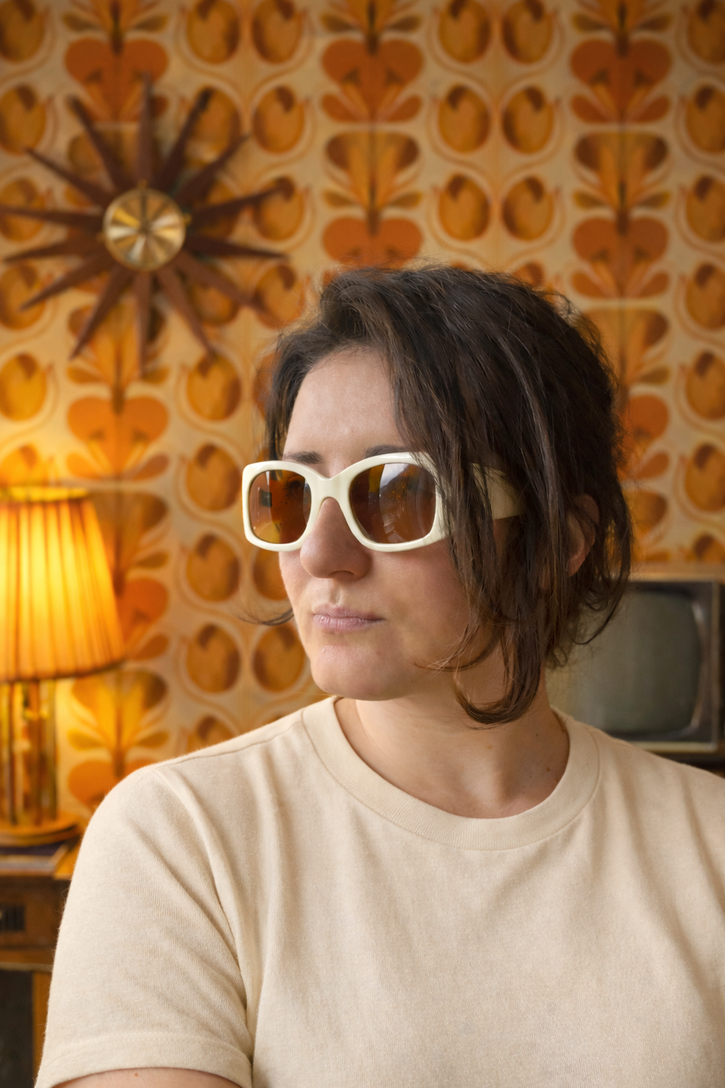Robert Morel Paris - Modèle RISTA - lunettes de soleil vintage - crème