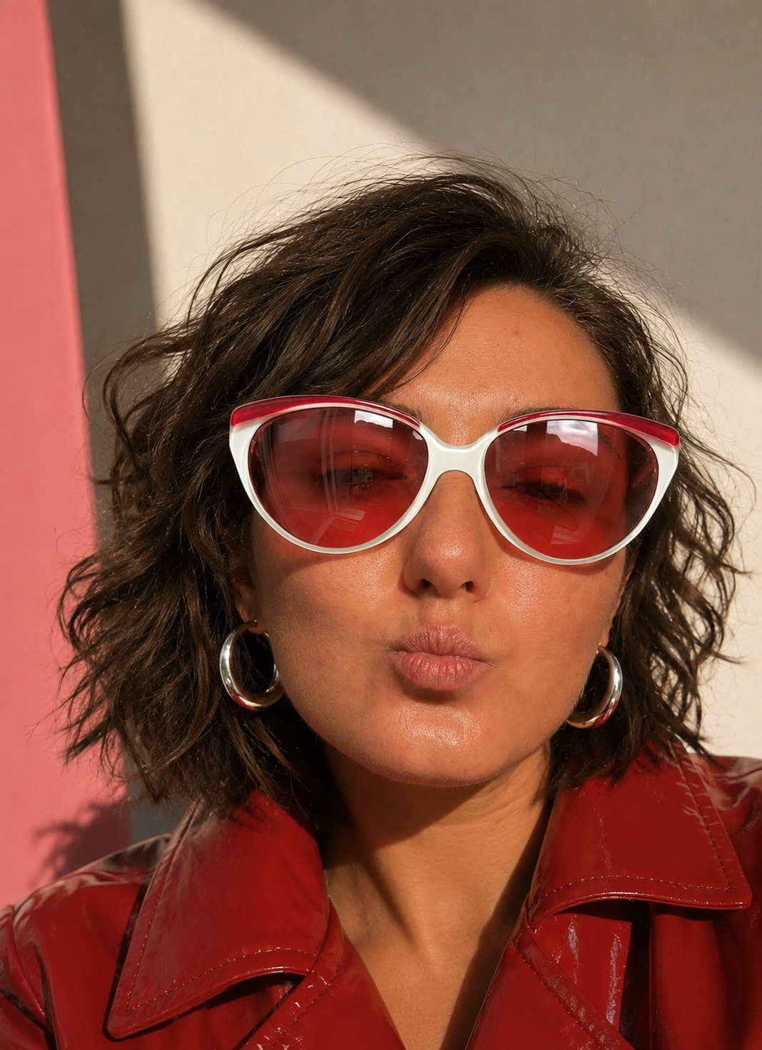 Jean Clément – Lunettes de soleil vintage – Cat-eye – Modèle "MELAINE"