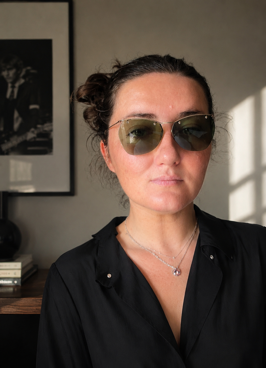 Lunettes de soleil vintage en métal