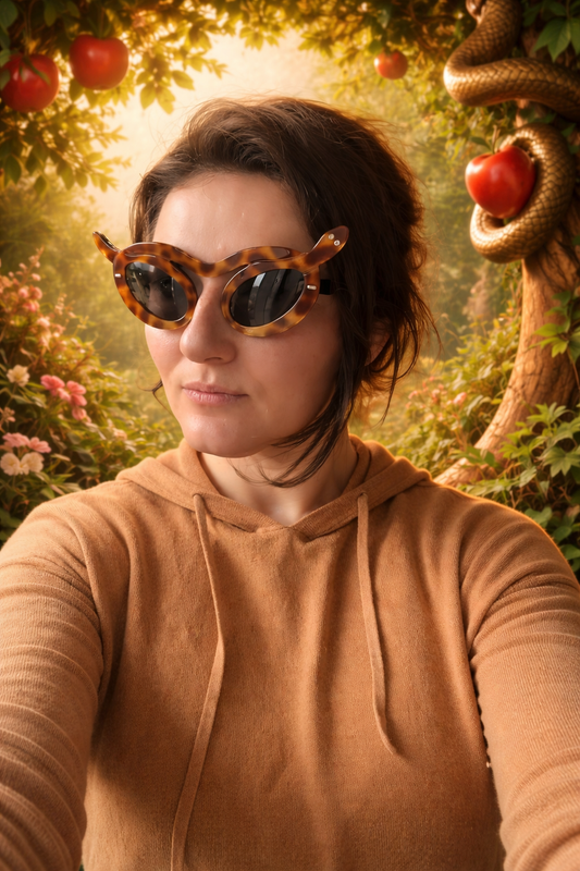 Façon Paulette Guinée - Lunettes de soleil prototype - Fait main, en France