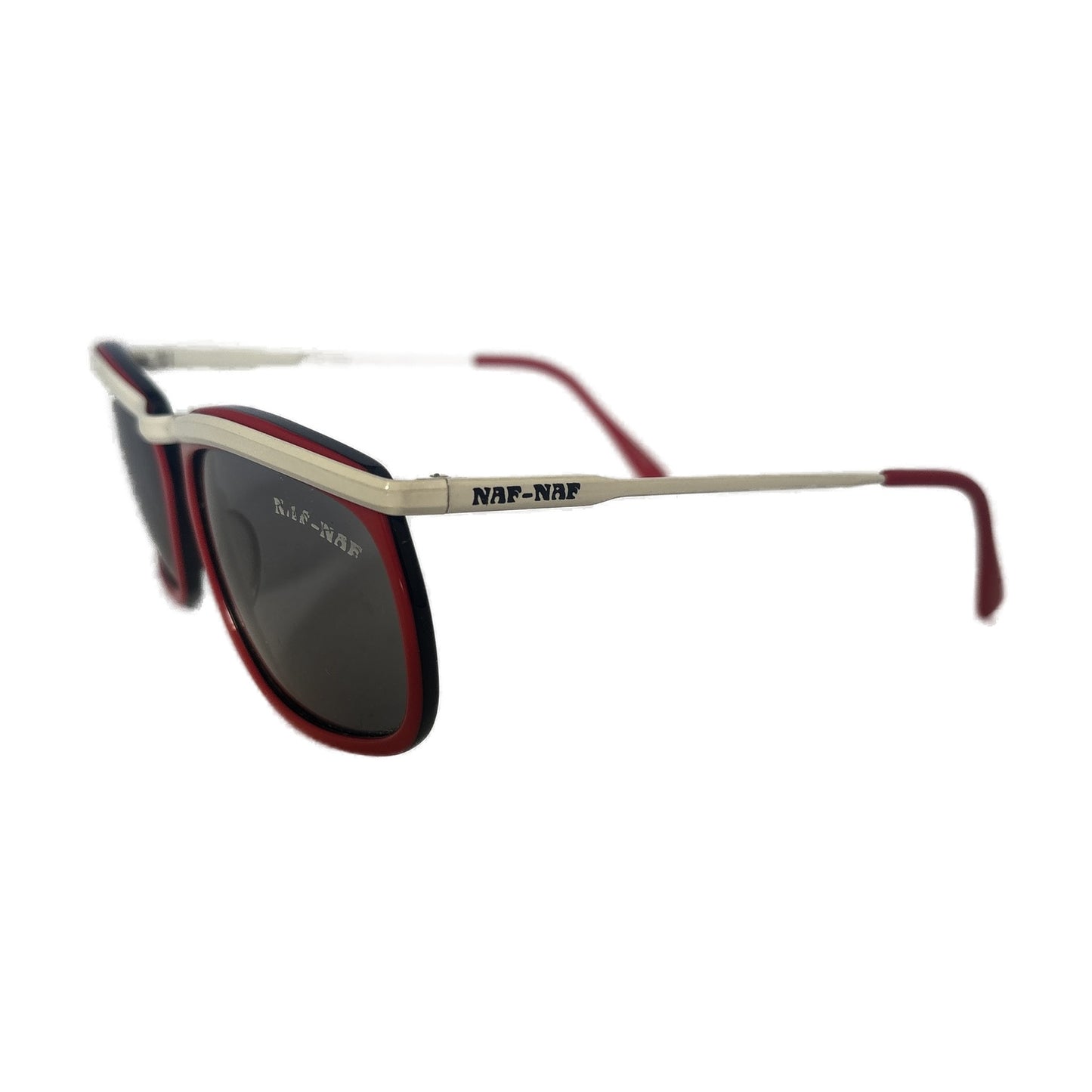 Naf-Naf - Lunettes de soleil Vintage rouge – "J'TEVE" réf. N.N.S. 54 / 109