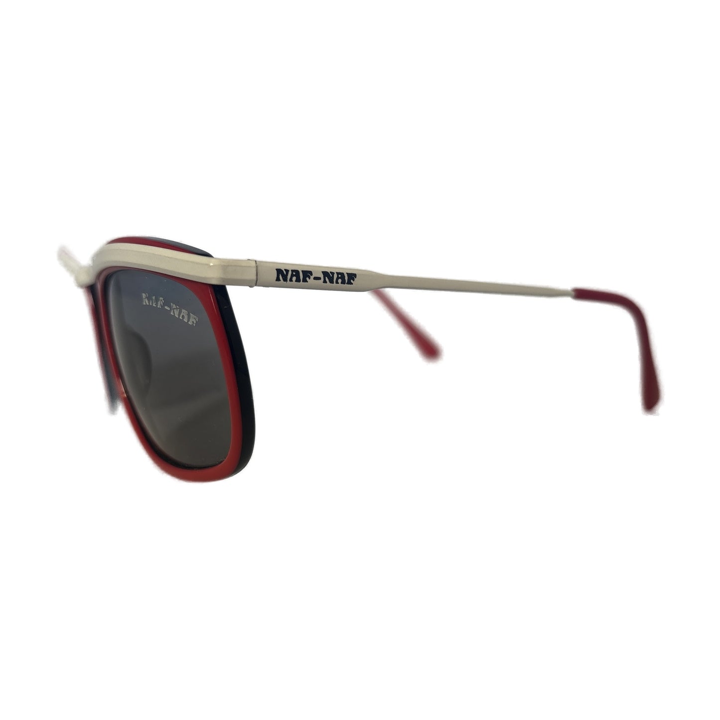 Naf-Naf - Lunettes de soleil Vintage rouge – "J'TEVE" réf. N.N.S. 54 / 109