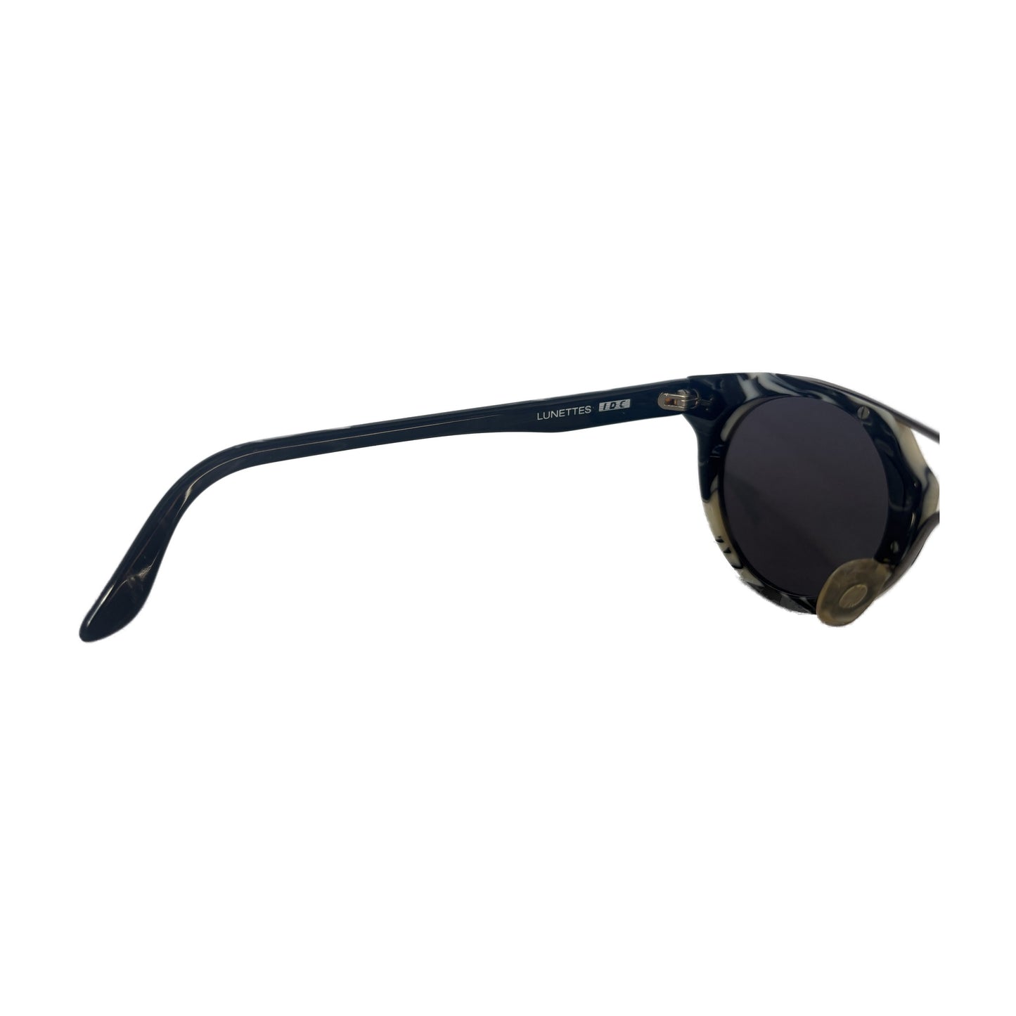 IDC – Lunettes de soleil vintage - Modèle J 913, marbré noir & blanc