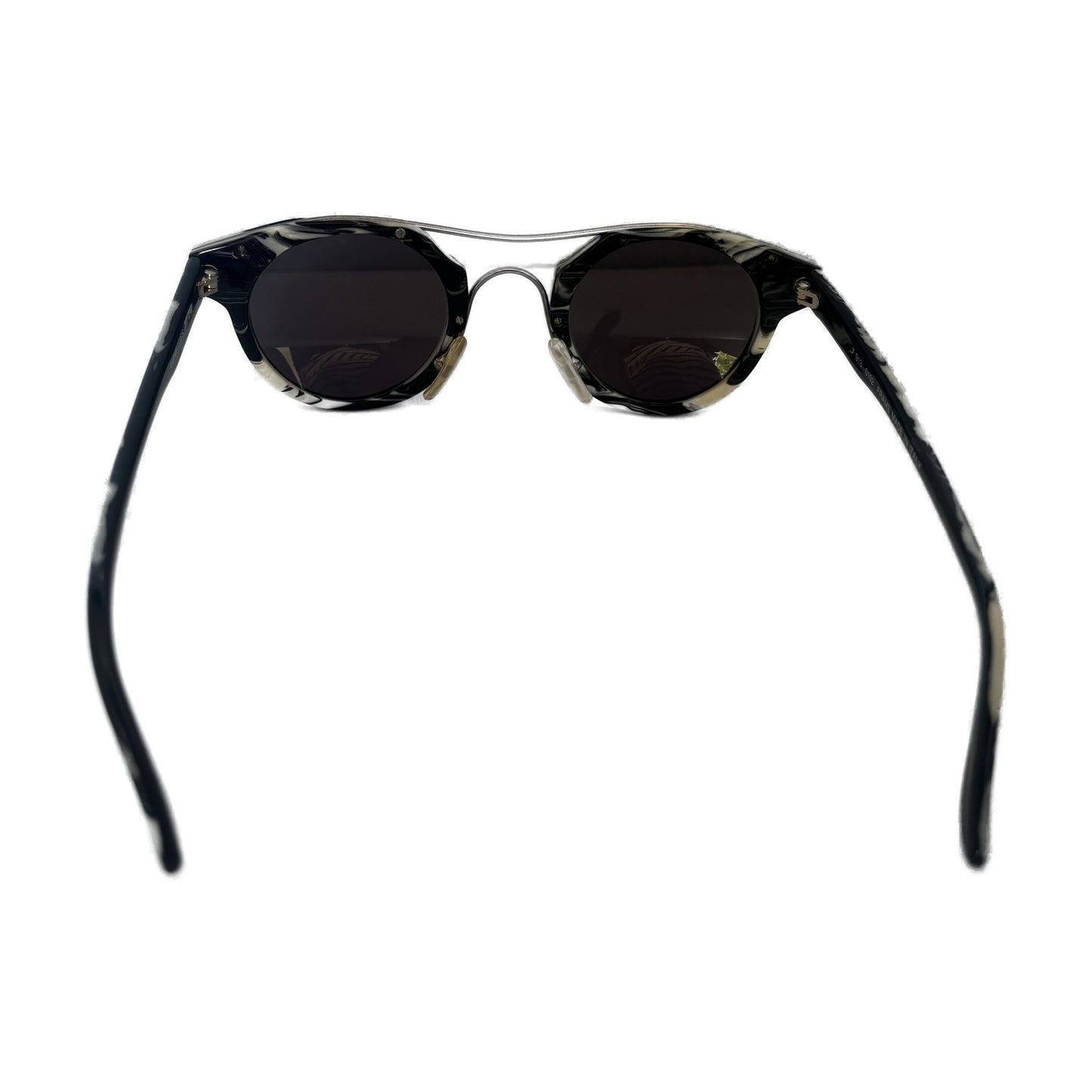 IDC – Lunettes de soleil vintage - Modèle J 913, marbré noir & blanc