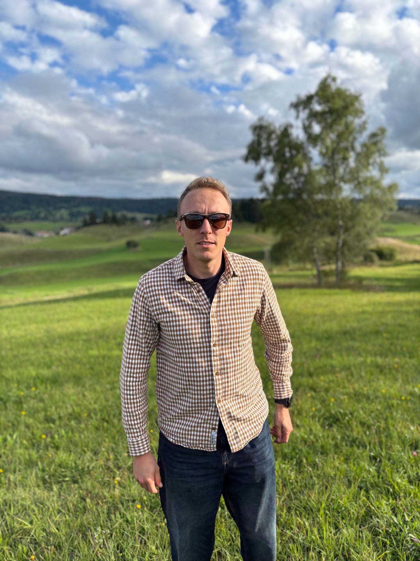 Police Warrior S1797 - Iced Brown Polarized Lenses - Made in Italy