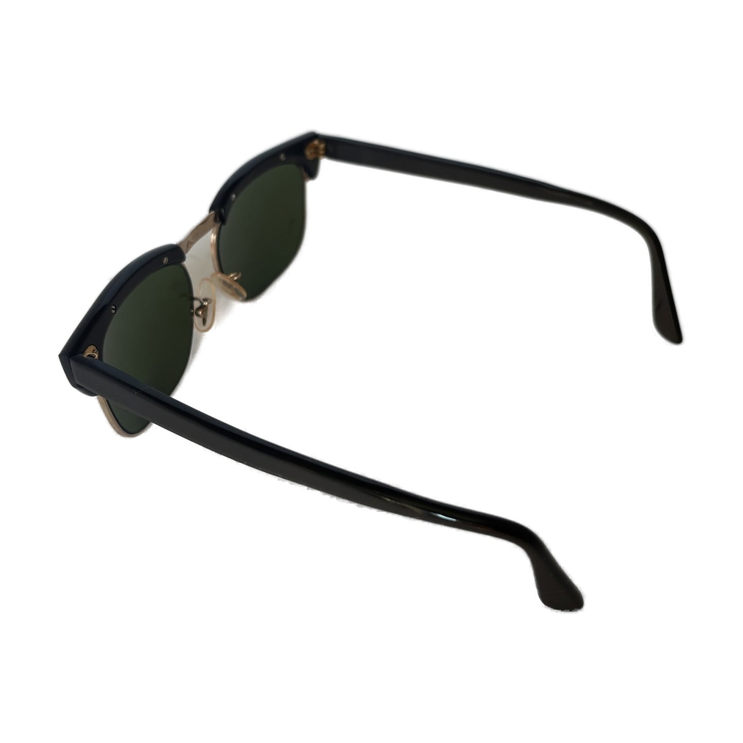 Lunettes de soleil vintage françaises années 1950 – Browline brun glacé doublé or