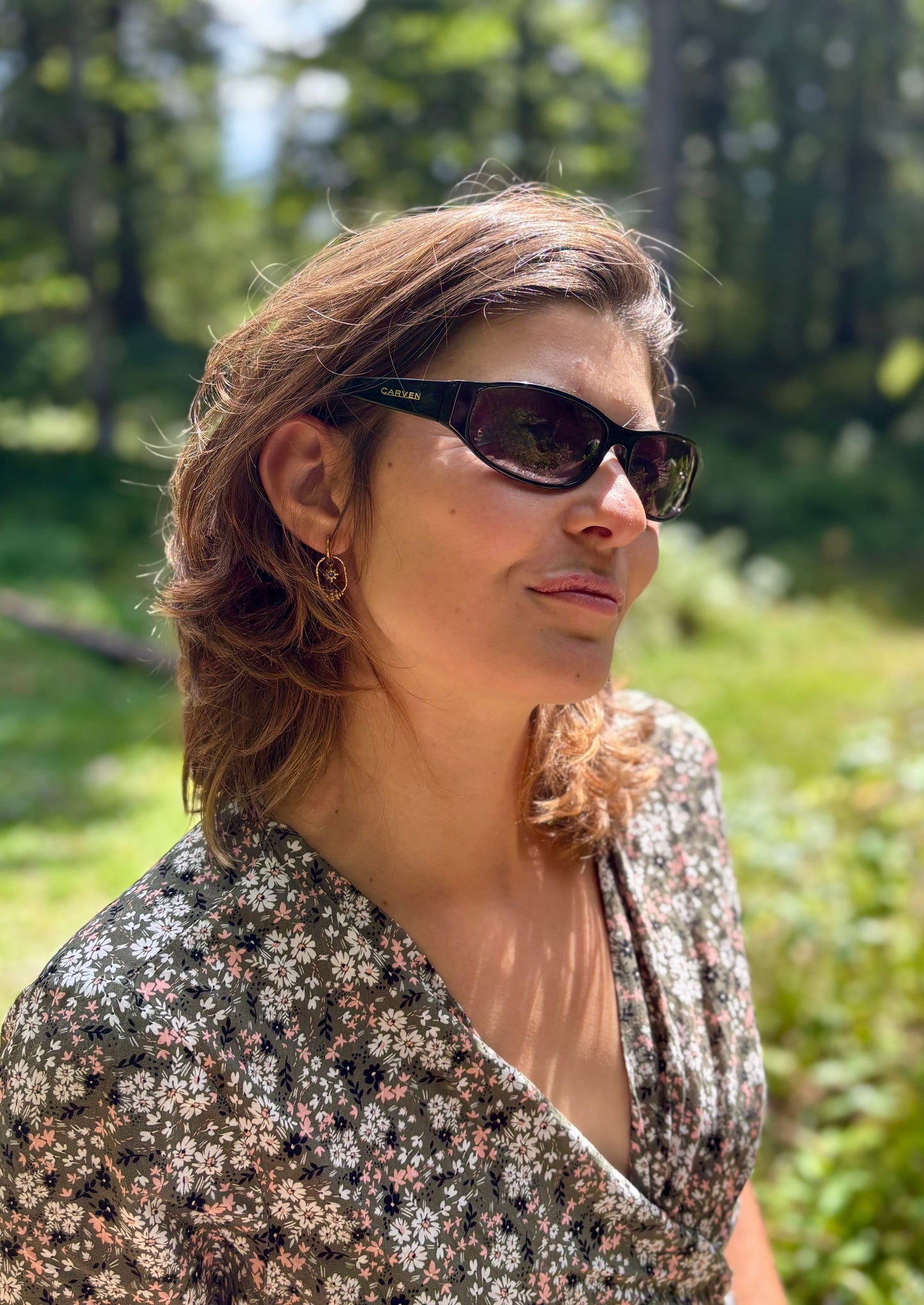 Carven - Lunettes de soleil Vintage Noires - Modèle CA545 C1